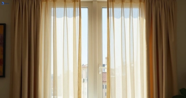 Dull dusty drapes in north-willoughby-nsw before professional cleaning